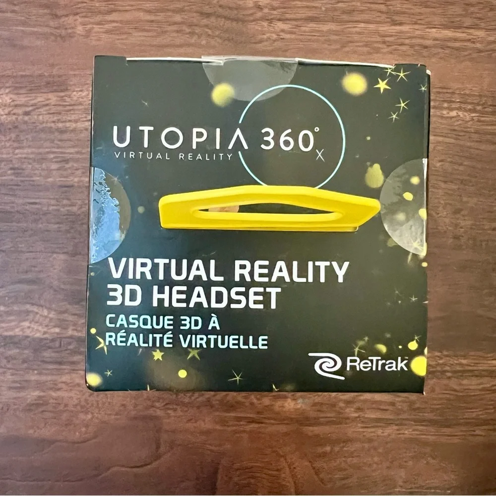 Set Of ReTrak Virtual Reality 3D Headsets Utopia 360 Use W/Smartphone New In Box